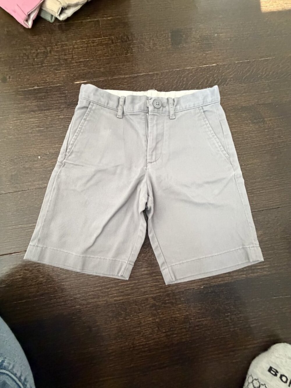 J.Crew Crewcuts Boys Gray Chino Shorts Size 7